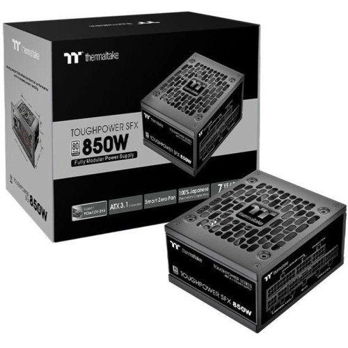 Блок питания Thermaltake SFX 850W Toughpower SFX850 Gen.5 80+ platinum (20+4pin) APFC 90mm fan 8xSATA Cab Manag RTL [PS-STP-0850FNFAPE-1]