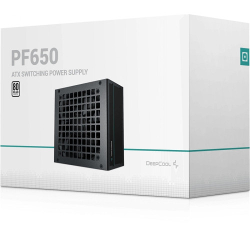 Блок питания Deepcool ATX 650W PF650 80+ white (20+4pin) APFC 120mm fan 6xSATA RTL