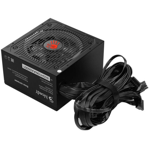 Блок питания Bloody ATX 700W BD-PS700W 80 PLUS WHITE (20+4pin) APFC 120mm fan color LED 6xSATA RTL [BD-PS700W-R]