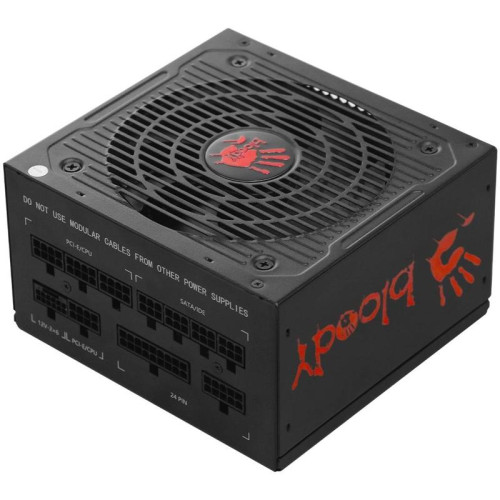 Блок питания Bloody ATX 850W BD-PS850G 80+ gold (20+4pin) APFC 120mm fan 12xSATA Cab Manag RTL [BD-PS850G-M]