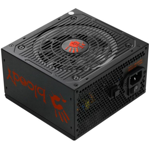 Блок питания Bloody ATX 700W BD-PS700W 80 PLUS WHITE (20+4pin) APFC 120mm fan color LED 6xSATA RTL [BD-PS700W-R]