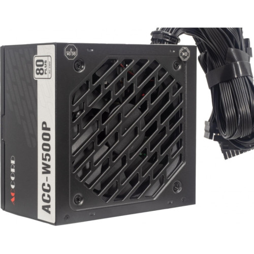 Блок питания Accord ATX 500W ACC-W500P 80 PLUS WHITE (20+4pin) 120mm fan 6xSATA [ACC-W500P]