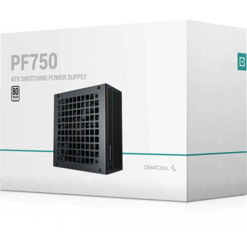 Блок питания Deepcool ATX 750W PF750 80+ white (20+4pin) APFC 120mm fan 6xSATA RTL
