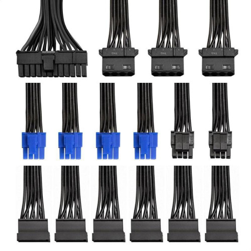 Блок питания 500W ExeGate 80 PLUS Bronze 500PPH-S (ATX, APFC, SC, КПД 88% (80 PLUS Bronze), 12cm fan, 24pin, 2x(4+4)pin, 4xPCI-E, 6xSATA, 3xIDE, кабель 220V 1,8м с защитой от выдергивания, black, Color Box)