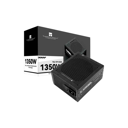 Блок питания 1350W/ Power Supply Thermalright, 1350W 80+ Platinum (ATX, 3.0, PCIe 5.0, Full modular, 1x24(20+4)pin 600mm, 2xCPU 8(4+4)pin, 2xPCIe*2 8(6+2)pin, 2x12VHPWR PCIe 5.0 12+4pin 600mm, 6xSATA, 5xMOLEX4pin, Active, 120x120mm, 170x150x86mm, OPP, OVP