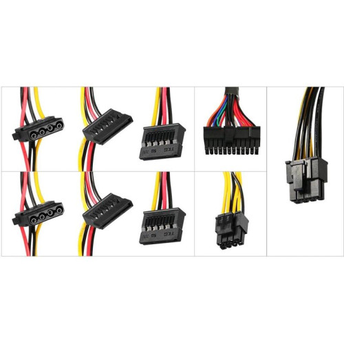 Блок питания KingPrice ATX 600W KPPSU600 (20+4pin) 120mm fan 4xSATA