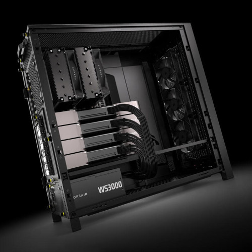 Блоки питания/ Power Supply Corsair WS3000, Model RPS0237, 3000W 80+ Platinum (ATX, 3.1, PCIe 5.1, Full modular, 1x24(20+4)pin, 4x12V-2x6, 2x4+4-pin CPU +12V (EPS), 6x4-pin Molex, 8x6+2-pin PCIe, 9xSATA3, Active, 140x140mm, 175x150x86mm, APFC, Power cable