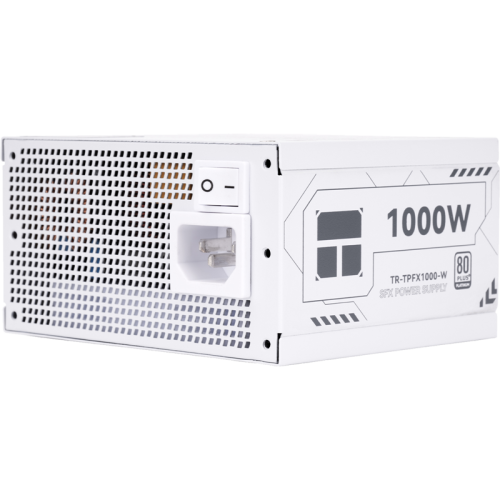 Блок питания 1000W/ Power Supply Thermalright, 1000W 80+ Platinum (SFX, 3.1, PCIe 5.1, Full modular, 1x24(20+4)pin, 1xCPU 8(4+4)pin, 2xPCIe*2 8(6+2)pin, 1x12V-2x6, 6xSATA3, 3xMOLEX4pin, Active, 92x92mm, 100x125x64mm, APFC, OPP, OVP, OTP, OCP, SCP, UVP, wh