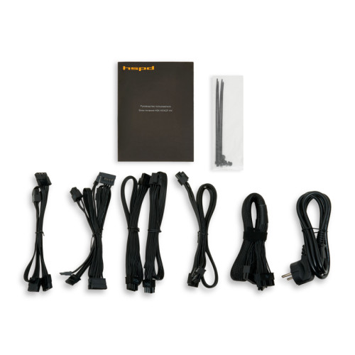 Блок питания/ HSPD, 850W 80+ Gold (ATX, 2.52, Full modular, 1x24(20+4)pin mesh 550mm, 1xCPU*2 8(4+4)pin 650+150mm, 2xPCIe*2 8(6+2)pin 500+150mm, 2xSATA*3 450+150+150mm, 1xMOLEX4pin*3 450+150+150mm , Active, 120x120mm, 150x140x86mm, APFC, OVP, UVP, SCP, OC