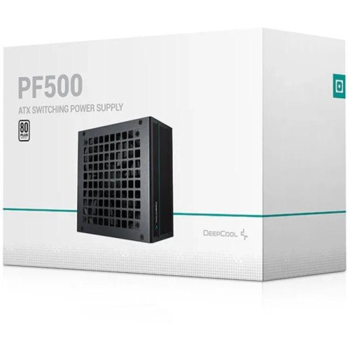 Блок питания Deepcool ATX 500W PF500 V2 80 PLUS WHITE (20+4pin) APFC 120mm fan 6xSATA RTL [R-PF500D-HA0B-WDEU]