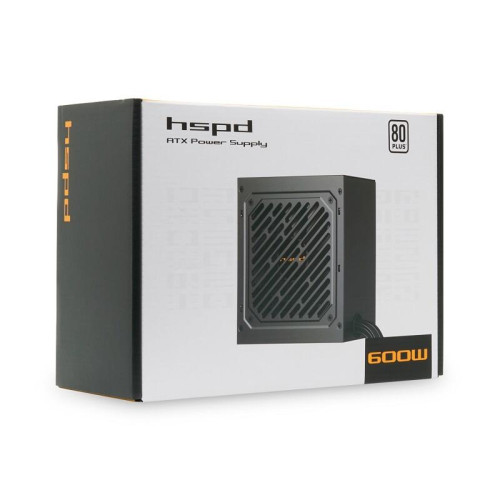 Блок питания/ Power Supply HSPD, 600W 80+ White (ATX, 2.31, Non-modular, 1x24(20+4)pin 500mm, 1xCPU 8(4+4)pin 550mm, 1xPCIe 8(6+2)pin 500mm, 1xSATA*3 400+150+150mm, 1xSATA*2 400+150mm, 1xMOLEX*2 400+150mm , Active, 120x120mm, 150x140x86mm, APFC, OVP, OPP, Блок питания/ Power Supply HSPD, 600W 80+ White (ATX, 2.31, Non-modular, 1x24(20+4)pin 500mm, 1xCPU 8(4+4)pin 550mm, 1xPCIe 8(6+2)pin 500mm, 1xSATA*3 400+150+150mm, 1xSATA*2 400+150mm, 1xMOLEX*2 400+150mm , Active, 120x120mm, 150x140x86mm, APFC, OVP, OPP,