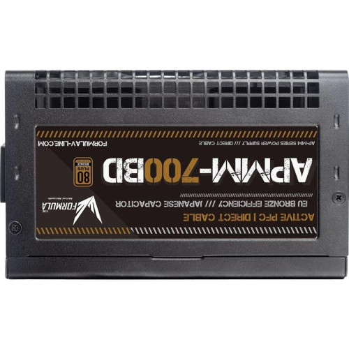 Блок питания Formula ATX 700W APMM-700BD 80+ bronze (20+4pin) APFC 120mm fan 5xSATA RTL [APMM-700BD]
