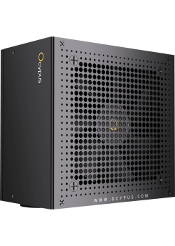 Блок питания ПК/ Power Supply Ocypus Delta P850, 850W 80+ Bronze (ATX, 3.1, Non modular, 1x24(20+4)pin, 2xCPU 8(4+4)pin, 3xPCIe*2 8(6+2)pin, 1x12V-2x6, 8xSATA3 , Active, 120x120mm, 150x140x86mm, APFC, black)