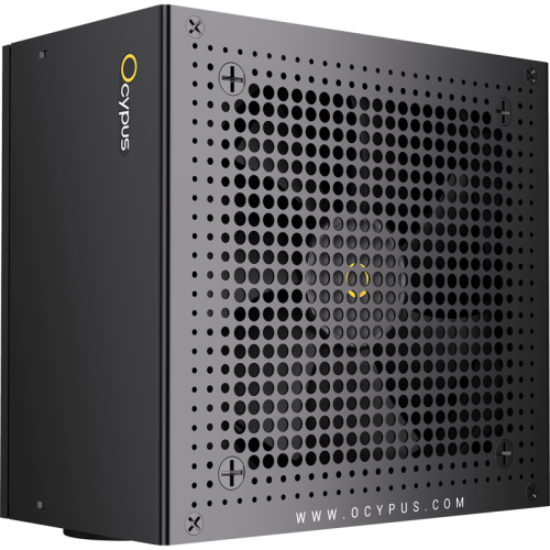 Блок питания ПК/ Power Supply Ocypus Delta P850, 850W 80+ Bronze (ATX, 3.1, Non modular, 1x24(20+4)pin, 2xCPU 8(4+4)pin, 3xPCIe*2 8(6+2)pin, 1x12V-2x6, 8xSATA3 , Active, 120x120mm, 150x140x86mm, APFC, black)