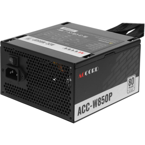 Блок питания Accord ATX 850W ACC-W850P 80+ white (20+4pin) 120mm fan 6xSATA RTL
