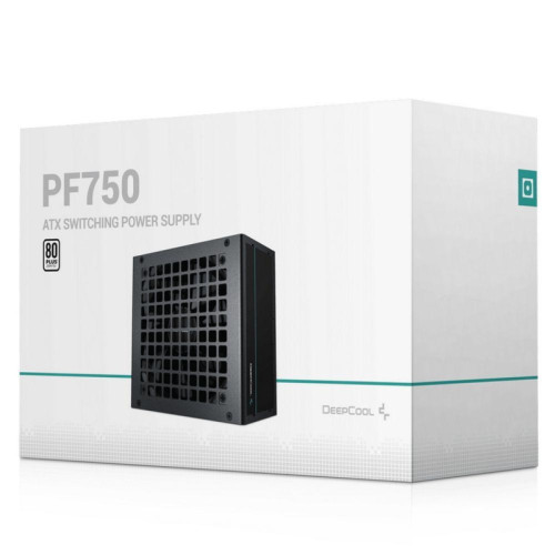 Блок питания Deepcool ATX 750W PF750 80+ white (20+4pin) APFC 120mm fan 6xSATA RTL