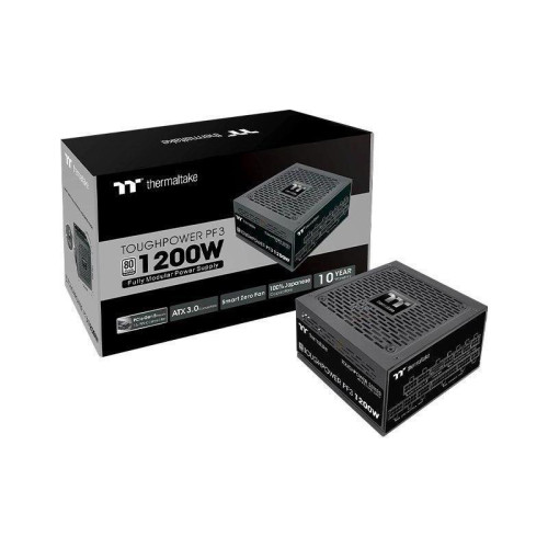 Блок питания Thermaltake ATX 1200W Toughpower PF3 Gen.5 80+ platinum 24pin APFC 120mm fan color LED 12xSATA Cab Manag RTL [PS-TPD-1200FNFAPE-3]