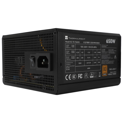 Блок питания 650W/ Thermalright Power Supply 650W 80+ Bronze