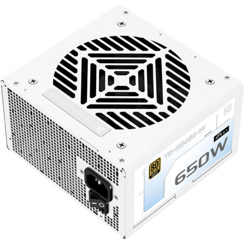 Блок питания 650W/ Power Supply Thermalright, 650W 80+ Gold (ATX, 3.1, Full modular, 1x24(20+4)pin, 2xCPU 8(4+4)pin, 2xPCIe*2 8(6+2)pin, 8xSATA3, 3xMOLEX4pin, Active, 120x120mm, 150x140x86mm, APFC, OVP, UVP, SCP, OCP, OTP, OPP, white)