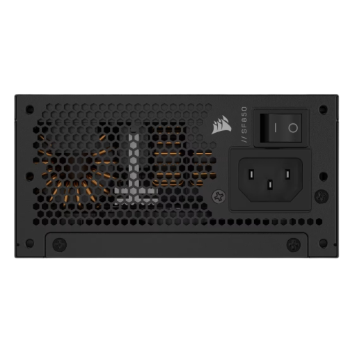 Блоки питания/ Power Supply Corsair SF850, Model RPS0175, 850W 80+ Platinum (SFX, 3.1, PCIe 5.1, Full modular, 1x24(20+4)pin, 1x12VHPWR, 2x4+4-pin CPU +12V (EPS), 3x4-pin Molex, 3x6+2-pin PCIe, 8xSATA3, Active, 92x92mm, 125x100x63.5mm, APFC, Power cable-E