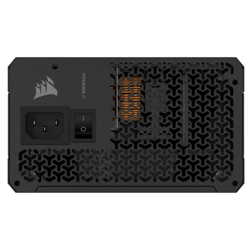 Блоки питания/ Power Supply Corsair RM850e, 850W 80+ Gold (ATX, 3.1, PCIe 5.1, Full modular, 1x24(20+4)pin, 2xEPS/ATX 12V 8-pin (4+4), 1x12V-2x6(12+4)pin, 2x12V-2x6 to Dual 8-Pin(6+2), 1xPCIe 8-Pin(6+2), 4xSATA (4 Straight SATA), 4xSATA / PATA (2 Straight