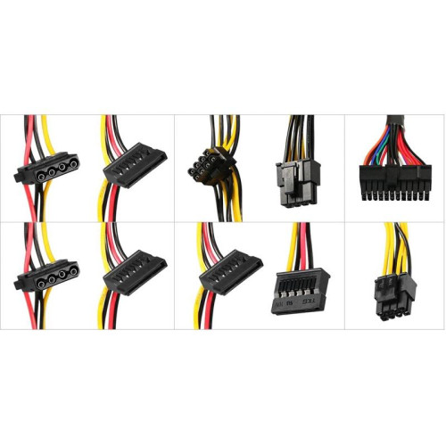 Блок питания KingPrice ATX 750W KPPSU750 (20+4pin) APFC 120mm fan 4xSATA