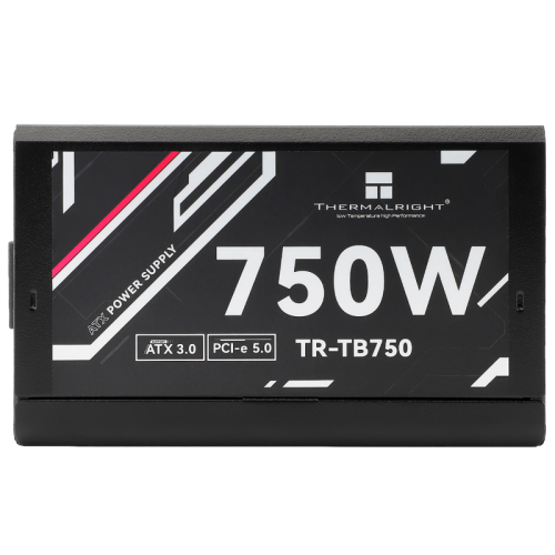 Блок питания 750W/ Power Supply Thermalright, 750W 80+ Bronze (ATX, 3.0, PCIe 5.0, Full modular, 1x24(20+4)pin, 2xCPU 8(4+4)pin, 4xPCIe*2 8(6+2)pin, 3xSATA3, 1x12+4pin (12VHPWR PCIe 5.0 12+4pin 600mm), 3xMOLEX4pin, Active, 120x120mm, 150x140x86mm, APFC, b