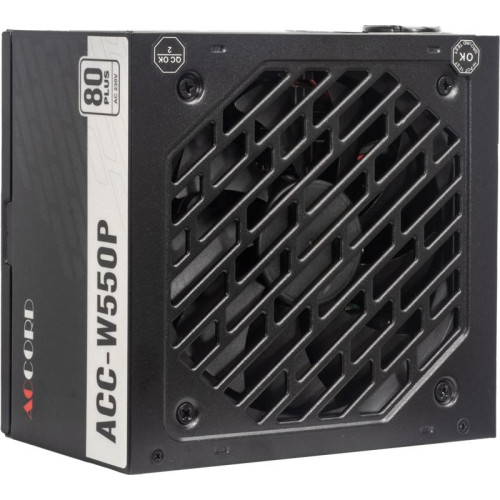 Блок питания Accord ATX 550W ACC-W550P 80 PLUS WHITE (20+4pin) 120mm fan 6xSATA [ACC-W550P]