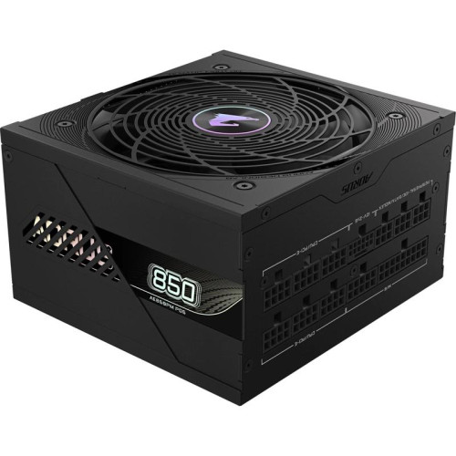 Блок питания Gigabyte ATX 850W Aorus Elite GP-AE850PM PG5 Gen.5 80+ platinum (20+4pin) APFC 120mm fan 8xSATA Cab Manag RTL [GP-AE850PM PG5]
