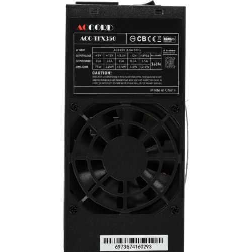 Блок питания Accord TFX 350W ACC-TFX350 24pin 80mm fan 3xSATA [ACC-TFX350]