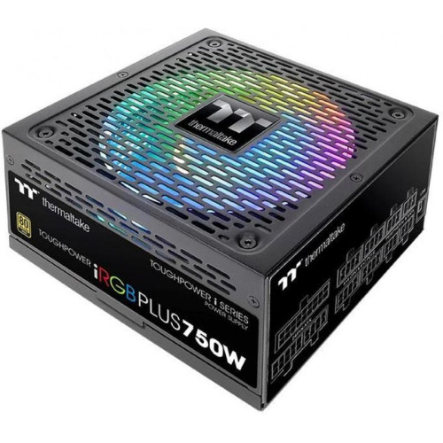 Блок питания Thermaltake ATX 750W Toughpower iRGB Plus (DIGITAL) 80+ gold (20+4pin) APFC 140mm fan color LED 9xSATA Cab Manag RTL [PS-TPI-0750F3FDGE-1]
