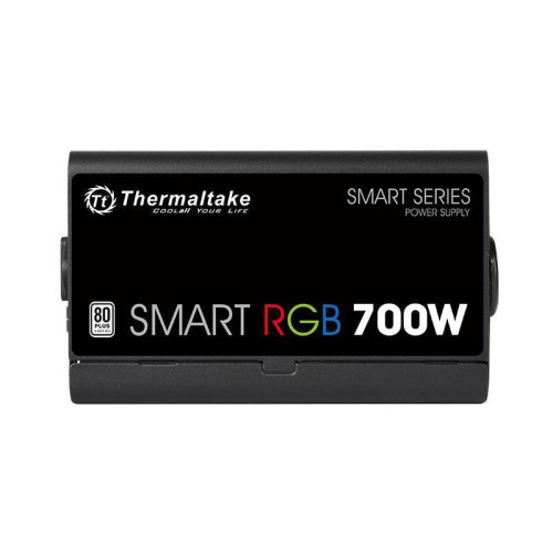Блок питания Thermaltake ATX 700W Smart RGB 700 80+ (20+4pin) APFC 120mm fan color LED 6xSATA RTL [PS-SPR-0700NHSAWE-1]