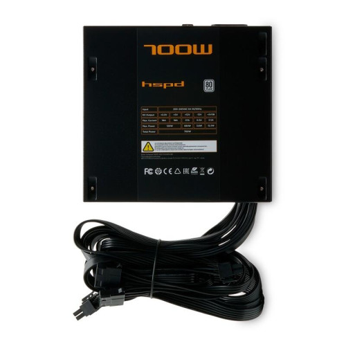 Блок питания/ Power Supply HSPD, 700W 80+ White (ATX, 2.31, Non-modular, 1x24(20+4)pin 500mm, 1xCPU*2 8(4+4)pin 600+150mm, 1xPCIe*2 8(6+2)pin 500+150mm, 1xSATA*3 400+150+150mm, 1xSATA*2 400+150mm, 1xMOLEX*2 400+150mm , Active, 120x120mm, 150x140x86mm, APF Блок питания/ Power Supply HSPD, 700W 80+ White (ATX, 2.31, Non-modular, 1x24(20+4)pin 500mm, 1xCPU*2 8(4+4)pin 600+150mm, 1xPCIe*2 8(6+2)pin 500+150mm, 1xSATA*3 400+150+150mm, 1xSATA*2 400+150mm, 1xMOLEX*2 400+150mm , Active, 120x120mm, 150x140x86mm, APF