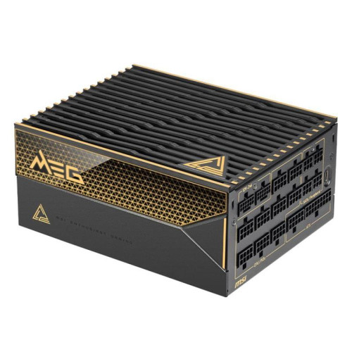 Блок питания ПК MSI MEG Ai1600T PCIE5 , 1600W, 80+ Titanium, полностью модульный, ATX 3.1, PCIE5.1, RTL
