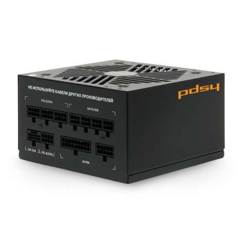 Блок питания HSPD, 750W 80+ Gold (ATX, 3.1, PCIe 5.1, Full modular, 1x24(20+4)pin 600mm, 2xCPU 8(4+4)pin 700mm, 2xPCIe*2 8(6+2)pin 550+150mm, 1x12V(2x6) 12+4pin 600W 550mm  2xSATA*3 500+150+150mm, 1xMOLEX4pin*3+FDD 500+150+150+150mm , Active, 120x120mm, 1