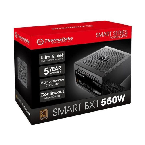 Блок питания ПК Thermaltake Smart BX1 SE 550 Non Modular/Non Light/Single Voltage/Analog/80 Plus Bronze/EU/Non JP CAP/All Flat Cables/DC to DC
