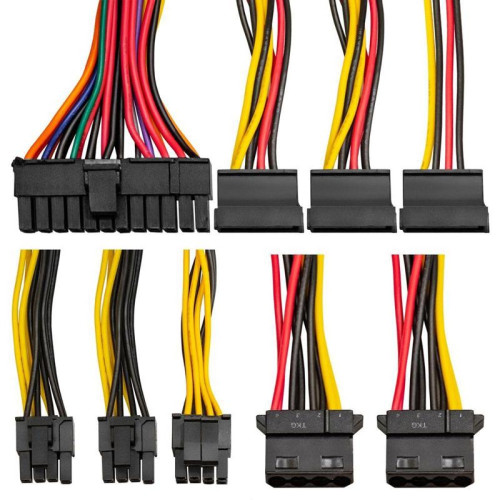 Блок питания 700W ExeGate M700 (SFX, APFC, КПД 87% (80 PLUS Silver), 8cm fan, 24pin, (4+4)pin, 2xPCI-E, 3xSATA, 2xIDE, black)