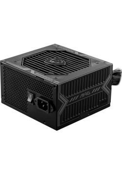 Блок питания ПК/ Power Supply MSI MAG A550BN, 550W 80+ Bronze (ATX, Non modular, 1x24(20+4)pin, 1xCPU 8(4+4)pin, 2xPCIe*2 8(6+2)pin, 5xSATA3, 2xMOLEX4pin, Active, 120x120mm, 150x140x86mm, APFC, black)