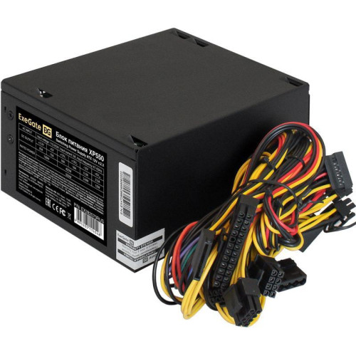 Блок питания Exegate ATX 550W XP550 (20+4pin) 120mm fan 3xSATA Блок питания Exegate ATX 550W XP550 (20+4pin) 120mm fan 3xSATA