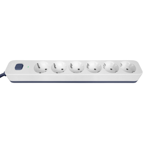 Фильтр-удлинитель PowerCom SP-06W 5.0M, 6 розеток, белый, 16А, 4кВт, 380Дж, защитные шторки, защита от КЗ, перегрузки, ВЧ и импульсных помех, кабель 3x1.5 мм2, ШхГхВ 338.5х50х40.2 мм, вес 0.82 кг./ Surge protector PowerCom SP-06W 5.0M, 6 sockets, white, 1 Фильтр-удлинитель PowerCom SP-06W 5.0M, 6 розеток, белый, 16А, 4кВт, 380Дж, защитные шторки, защита от КЗ, перегрузки, ВЧ и импульсных помех, кабель 3x1.5 мм2, ШхГхВ 338.5х50х40.2 мм, вес 0.82 кг./ Surge protector PowerCom SP-06W 5.0M, 6 sockets, white, 1