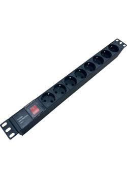 Блок распределения питания NTSS NTSS-PDU-DA1015 гор.размещ. 8xSchuko базовые 10A C14