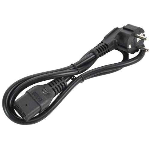 Шнур питания ITK PC-C19D-1M C19-Schuko проводник.:3x1.5мм2 1м 230В 16А черный