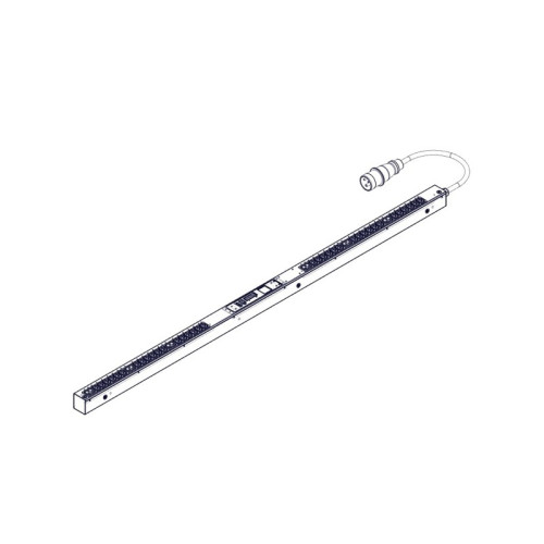 БРП Uniprom, управляемый, 0U, 240В, 1Ф, 16A, 36xC13 6xC19, 3м кабель, IEC309