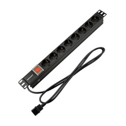 Блок распределения питания Rexant 04-0302-1 гор.размещ. 8xCEE7/4 базовые 10A C14 2м