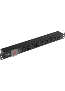 Блок распределения питания Lanmaster TWT-PDU19-10A9C3 гор.размещ. 9xC13 базовые 10A без вилки