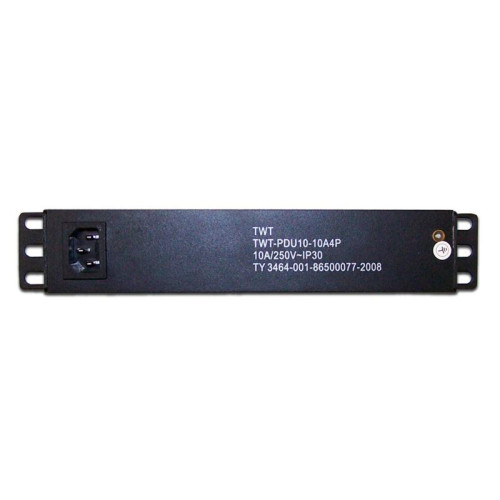 Блок распределения питания Lanmaster TWT-PDU10-10A4P гор.размещ. 4xSchuko 10A