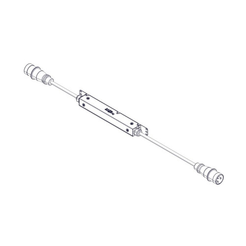 PRP, with monitoring, Uniprom series, 0/1U, 400V, 3Ph, 32A, IEC309 input, IEC309 output