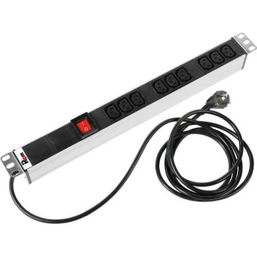 Блок распределения питания Rem R-16-9C13-V-440-1.8 гор.размещ. 9xC13 базовые 16A Schuko 1.8м