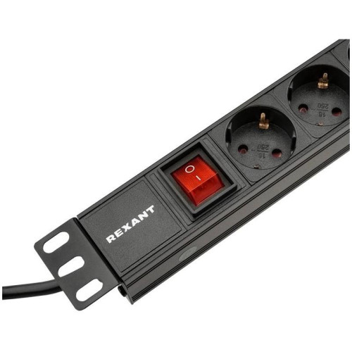 Блок распределения питания Rexant 04-0302-1 гор.размещ. 8xCEE7/4 базовые 10A C14 2м