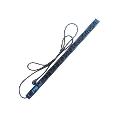 Блок распределения питания Lanmaster TWT-PDV-20C3-GP верт.размещ. 20xC13 базовые 16A Schuko 3м